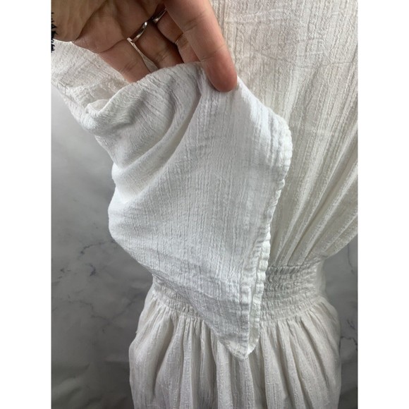 WATER WATER EVERY WEAR Swimsuit Cover-up sz M Cardigan Weave Over Waist Tie - Picture 8 of 16